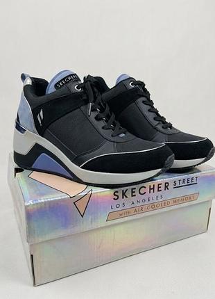 Кросівки жіночі skechers street los angeles чорні, розмір 38, довжина устілки 25 см