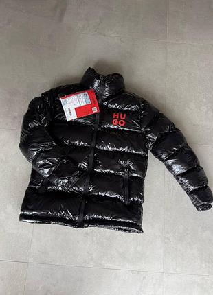 Чоловіча зимова куртка hugo boss black