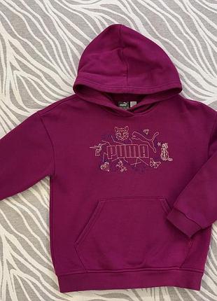 Худі для дівчинки puma фіолетове 9-10 років