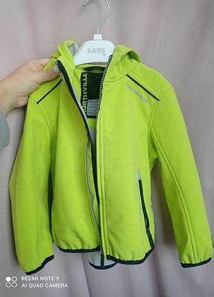 Куртка для хлопчиків northville softshell демісезонна салатова. розмір 86-92