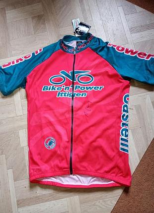 Castelli bike'n power ittigen - винтажная велотджерси made in italy, spitech, автограф