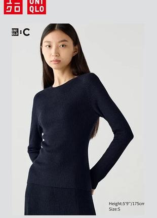 3d-в'язаний светр зі змішаної вовни мериноса uniqlo