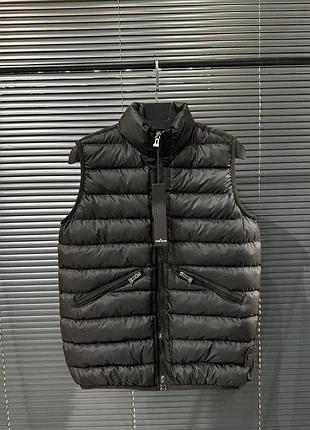 Жилетка чоловіча stone island чорна/хакі, розміри s-xxl