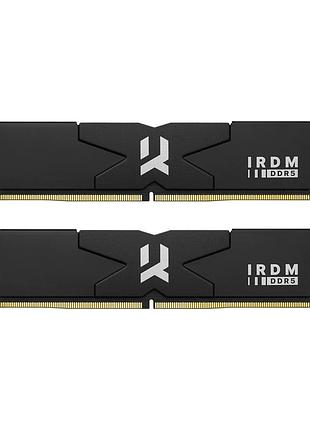 Оперативная память goodram irdm 16 гб (2×8 гб) ddr5 6000 мгц dimm с радиатором xmp/expo black (ir-6000d564l30s/16gdc)