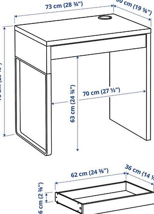 Стіл ikea письмовий білий 10
