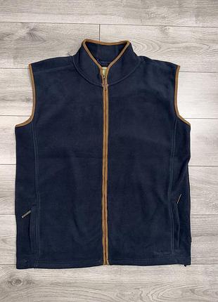 Флісовий жилет hazy blue bentley (великий розмір 4xl / батал)