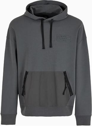 Armani exchange utility tape pullover hoodie — розмір xs