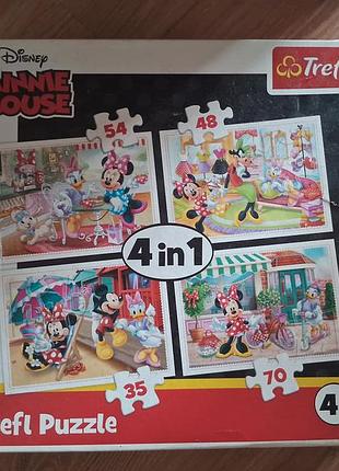 Пазли  disney minnie mouse 4 в 1