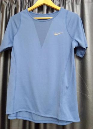 Футболка жіноча nike dry fit блакитна, розмір m
