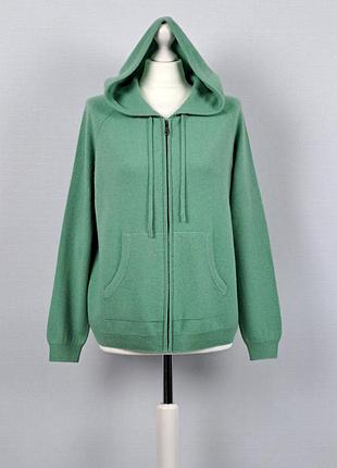 Cashmere худі на блискавці вовна та кашемір. розмір s