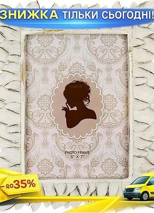 Ku фоторамка montacute flowers universal fit для фото 13х18см белый антик декор для дома интерьерный э uni2l_k