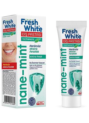 Зубна паста fresh white nane mint  екстра свіжість 90 г