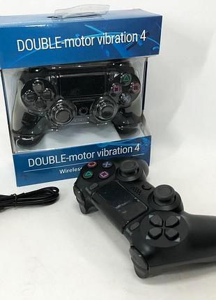 Джойстик doubleshock для ps 4, игровой беспроводной геймпад ps4/pc аккумуляторный джойстик black