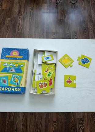 Логическая игра пазлы парочки детям 2-5 лет 2