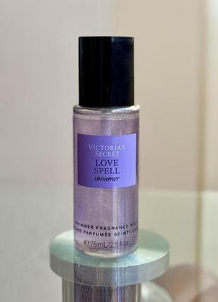 Парфумований спрей для тіла victoria's secret love spell shimmer 75 мл