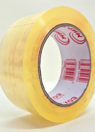 Упаковковий скотч прозорий 50 мкм × 300 м (замовлення кратно 6 шт.)