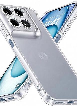 Чехол fiji proof для motorola moto g77 прозрачный бампер с усиленными бортами transparent