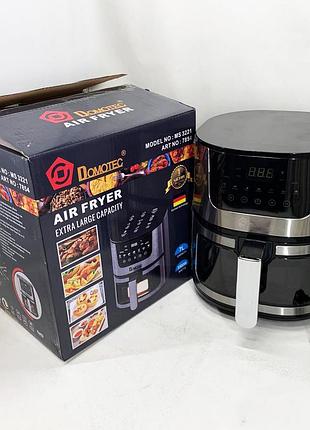 Аерофритюрка для смаження без масла domotec ms-3221 3500вт 7л
