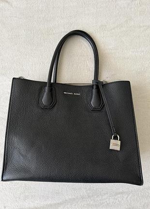 Сумка для жінок michael kors чорна шкіряна