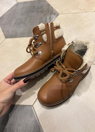 Черевики для дівчаток clarks коричневі 31 розмір