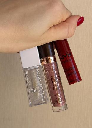 Набір блисків для губ блиск nyx catrice eveline