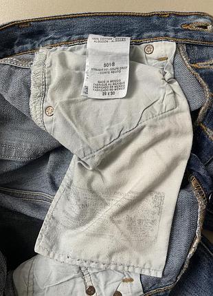Джинси чоловічі levi’s 501 сині 8