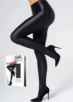 Колготки з глянцевим блиском gatta black уцінка*