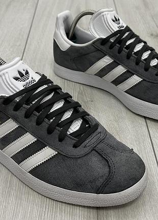 Женские кроссовки adidas gazelle grey (25 см)