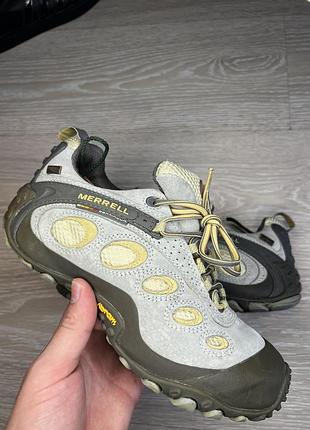 Кросівки чоловічі merrell chameleon ii wrap gore tex сірі/сині 39 розмір, 25см