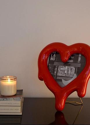 Фоторамка melted heart red 3