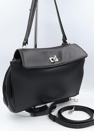 Сумка женская кожаная polina&eiterou m1001 black