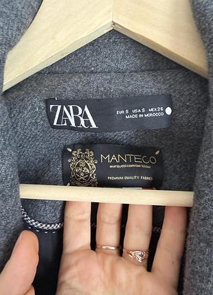 Пальто чоловіче zara сіре 3