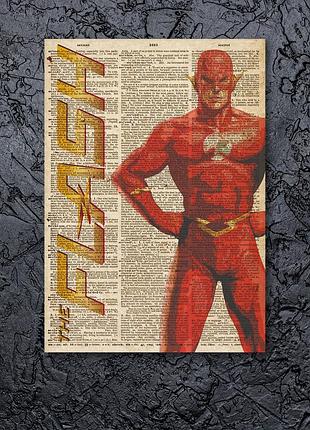 Флеш плакат постер флеш холст плакат постер flash материал холст газетный фон печать героев на холсте холст l: 60x80