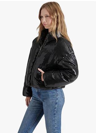 Стильна блискуча куртка-пуховик steve madden stratton jacket (оригінал) 3