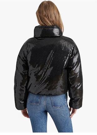 Стильна блискуча куртка-пуховик steve madden stratton jacket (оригінал) 4