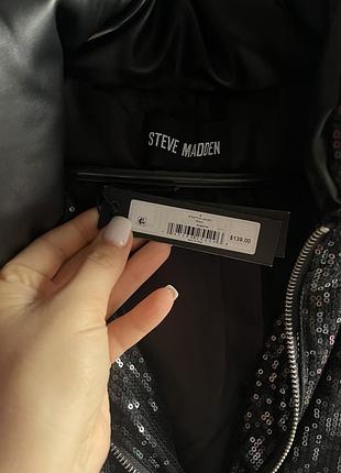 Стильна блискуча куртка-пуховик steve madden stratton jacket (оригінал) 2
