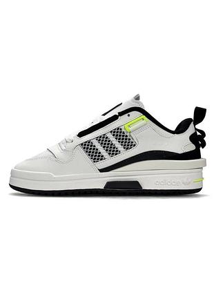😍 женские кроссовки adidas forum mod low white black lime