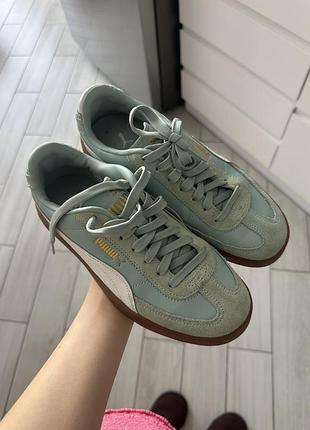 Кеди жіночі puma блакитні, 24 см устілка
