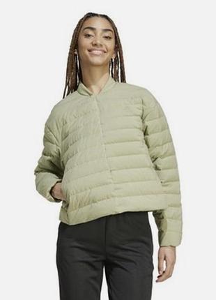 Жіночий пуховик adidas helionic tent green s, m
