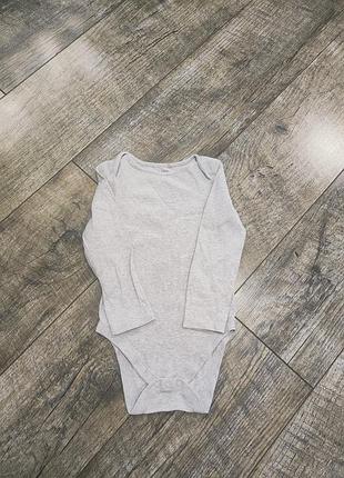 Боди, бодик с длинным рукавом, m&amp;s, р. 86-92, 18-24мис., 1,5-2 года, длина 46см
