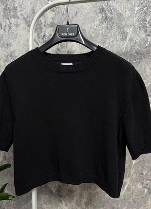 Светр жіночий h&m чорний вкорочений светр футболка м