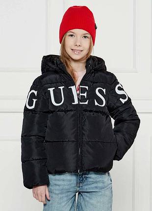 Пуховик guess чорний