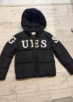 Пуховик guess чорний 2