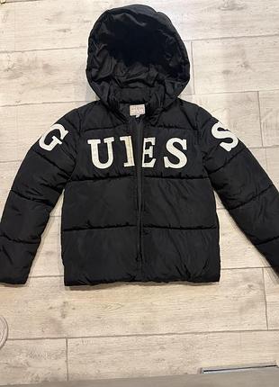 Пуховик guess чорний 3