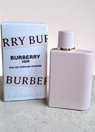 Burberry her intense eau de parfum парфумована вода мініатюра 5 мл