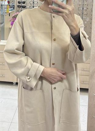Пальто жіноче zara бежеве 5