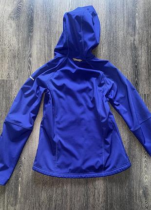 Куртка жіноча softshell з капюшоном, синя 3