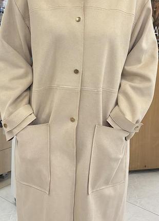 Пальто жіноче zara бежеве 4