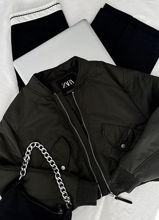 Бомбер zara