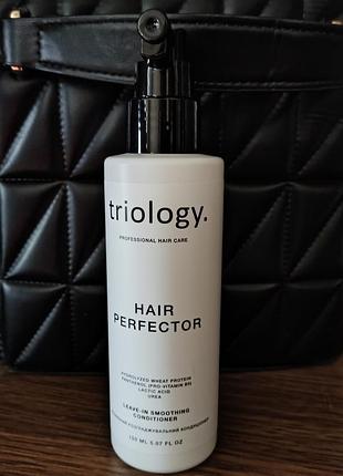Незмивний кондиціонер для волосся💧з протеїнами пшениці ✨ triology hair perfector 🌿 розгладжувальний крем від пухнастості🤍 triology 🤍гладке волосся